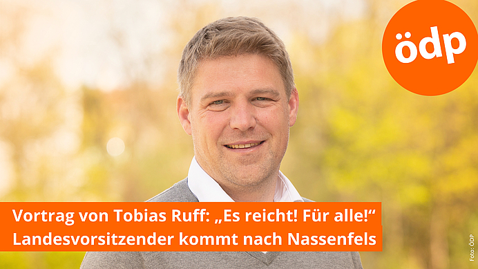 ÖDP-Landesvorsitzender Tobias Ruff
